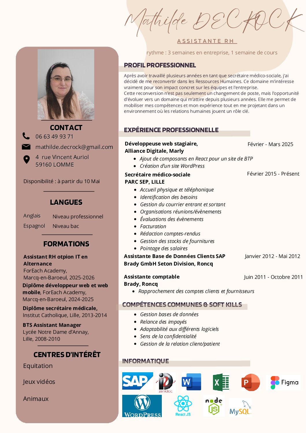 Mathilde Decrock CV RH (1)