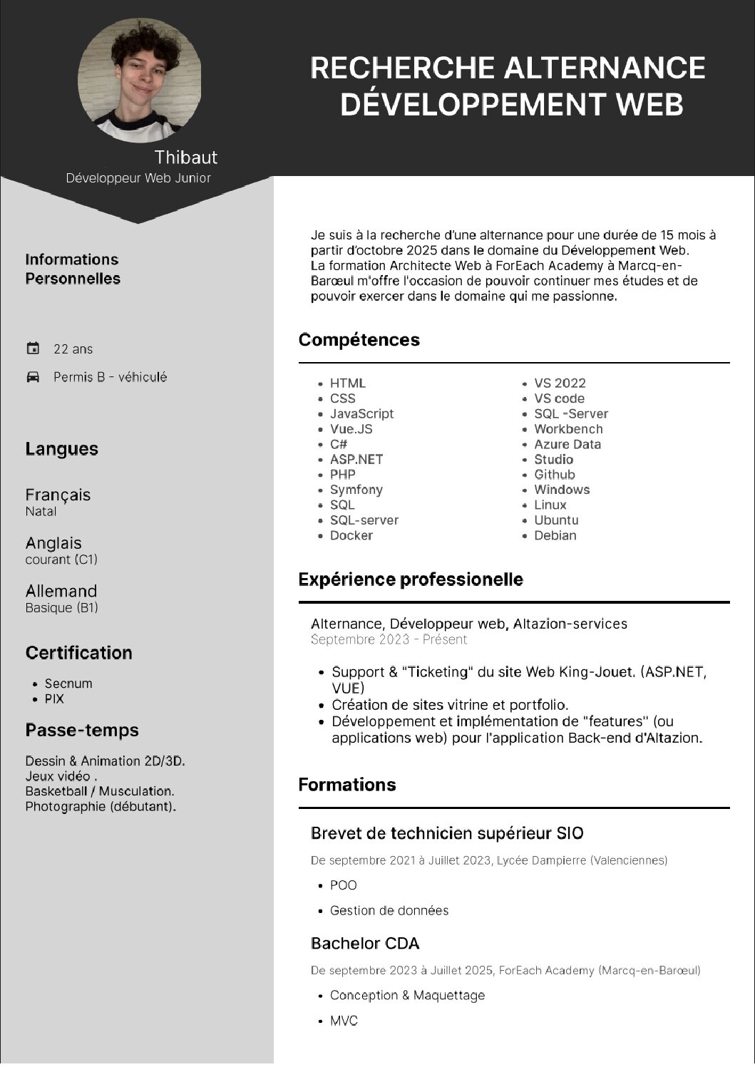 CV Thibaut