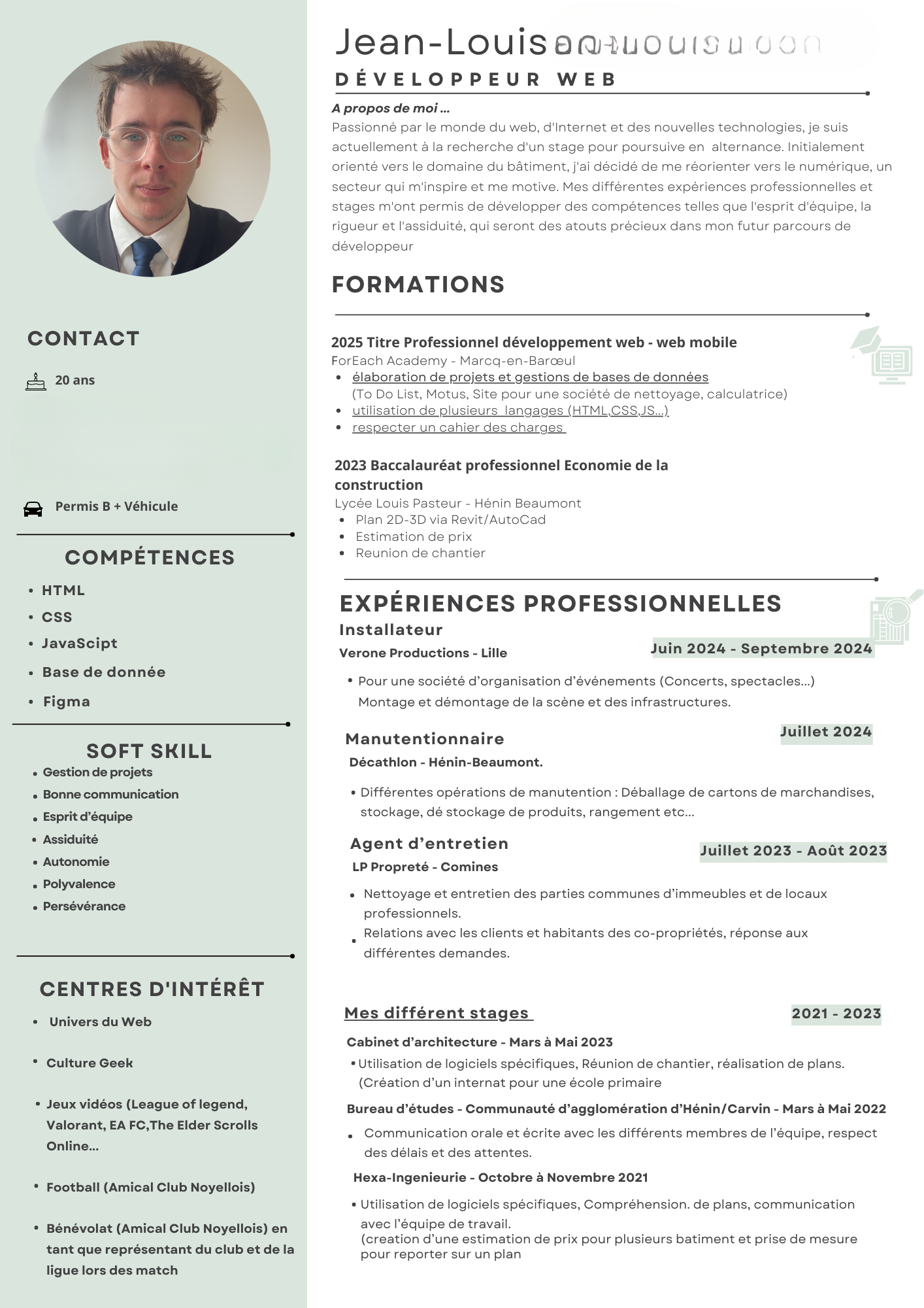CV Jean-Louis Cv Jean-Louis