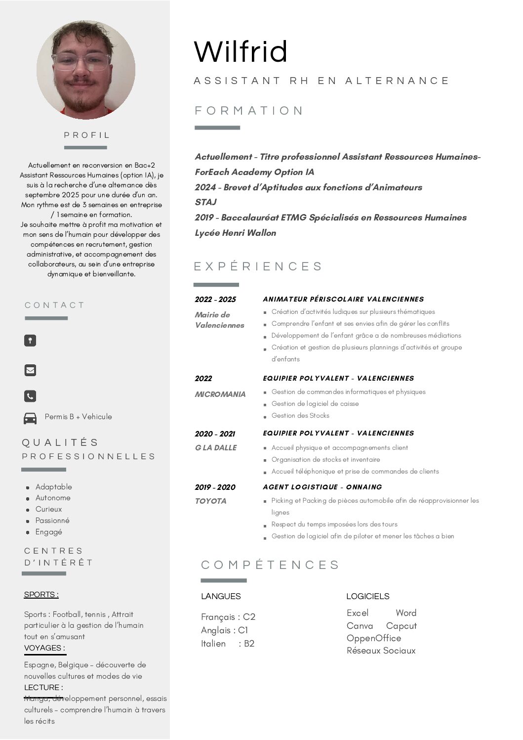 CV Wilfrid