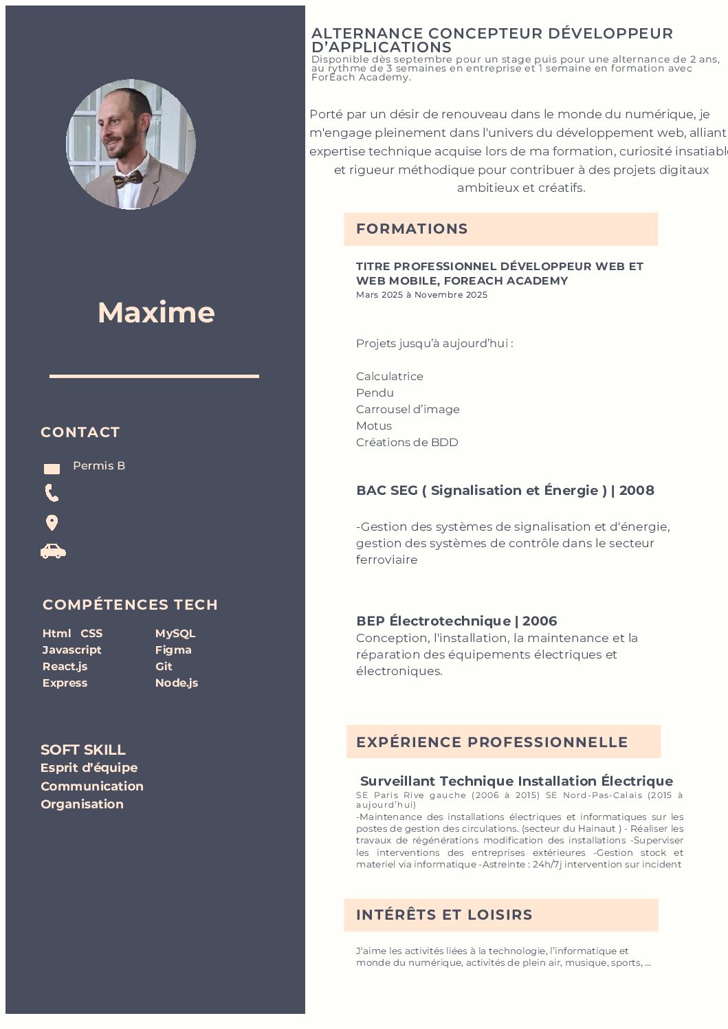 Cv Maxime 1