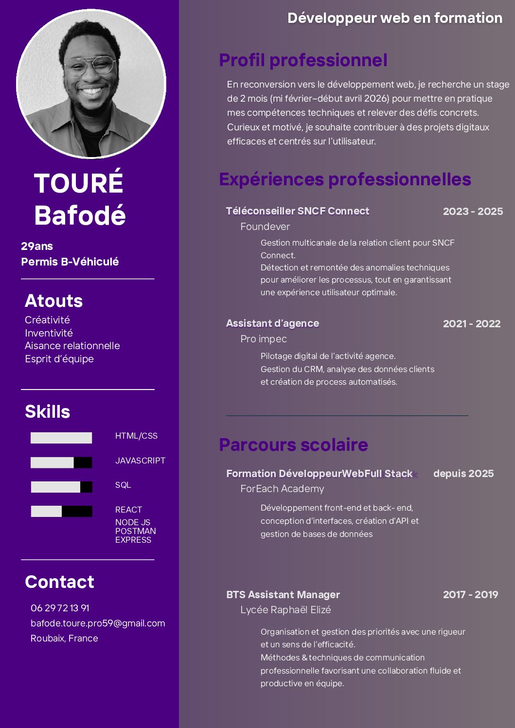 CV TOURE Bafode